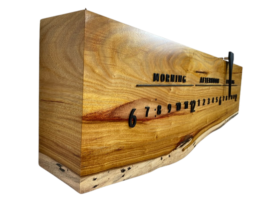 Marguerite: 3 - foot Canarywood/Walnut - Linear Clockworks
