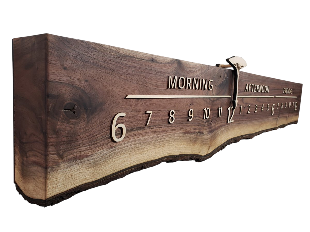 Fuji:5 - foot Walnut/Maple - Linear Clockworks