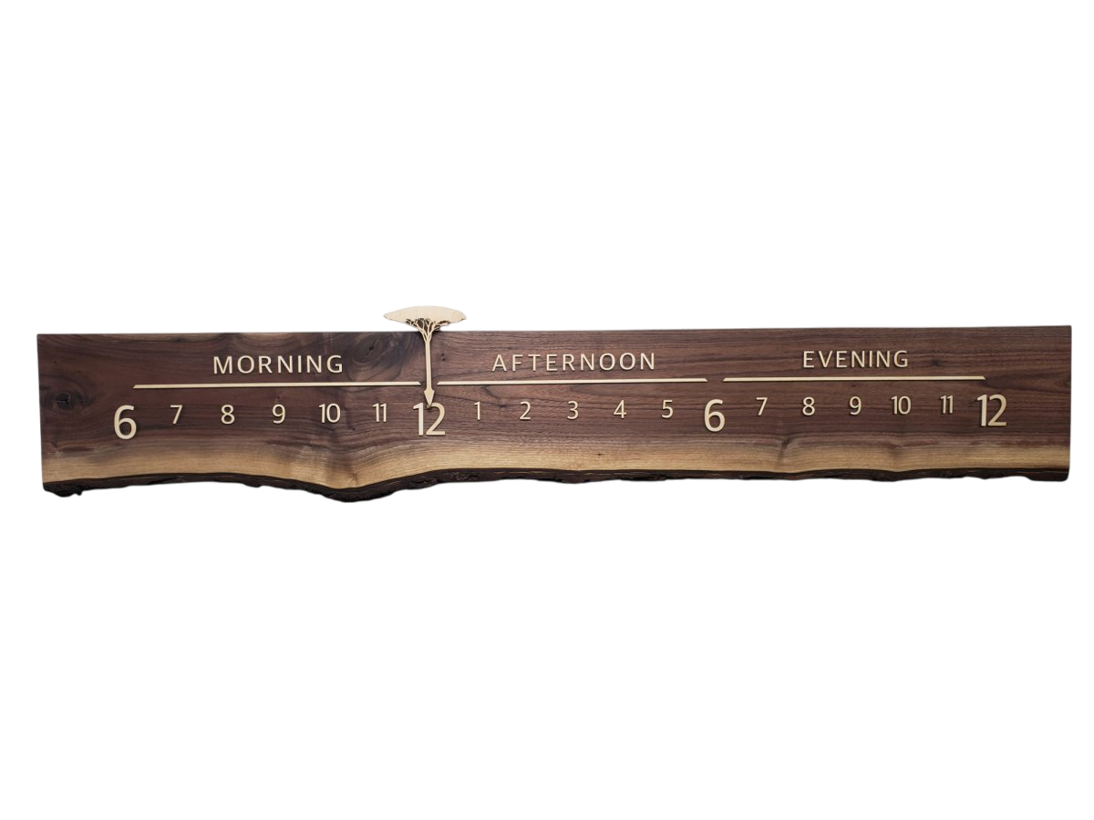 Fuji:5 - foot Walnut/Maple - Linear Clockworks