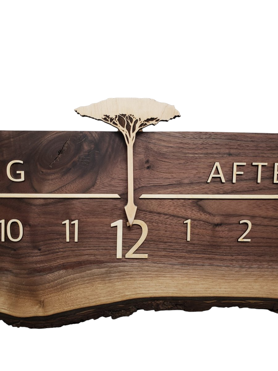 Fuji:5 - foot Walnut/Maple - Linear Clockworks