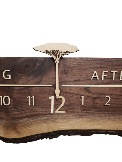 Fuji:5 - foot Walnut/Maple - Linear Clockworks
