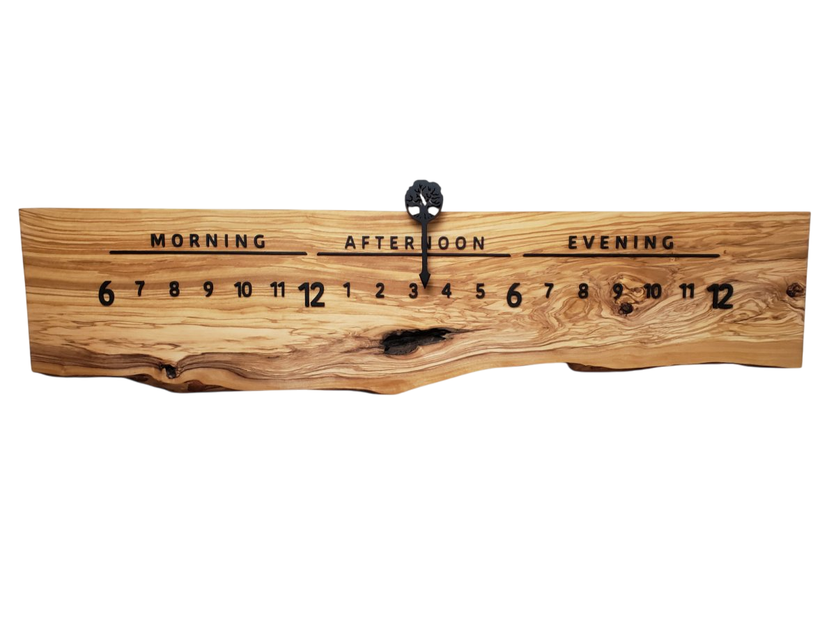 Ella:3 - foot Olivewood/Walnut - Linear Clockworks