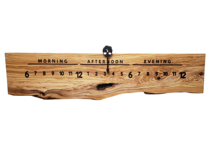 Ella:3 - foot Olivewood/Walnut - Linear Clockworks