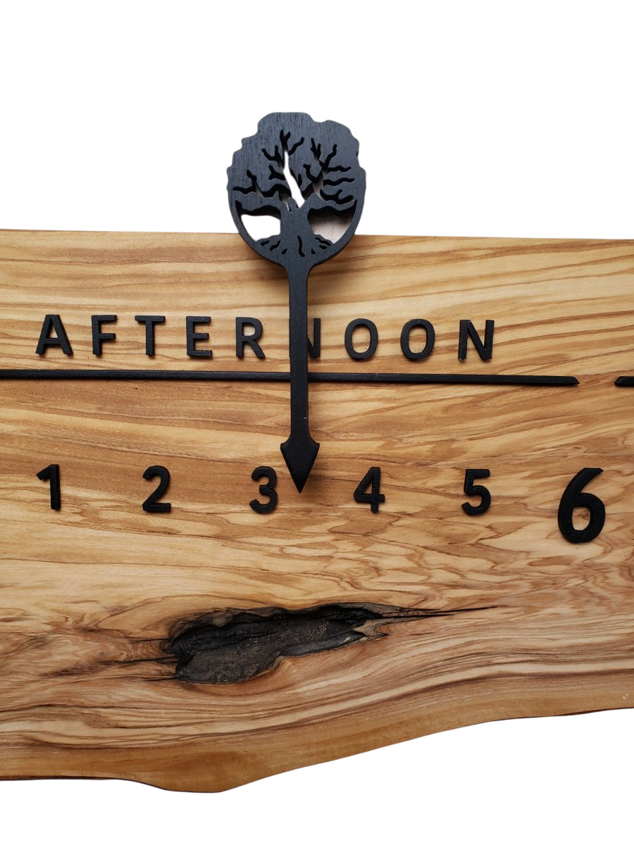 Ella:3 - foot Olivewood/Walnut - Linear Clockworks