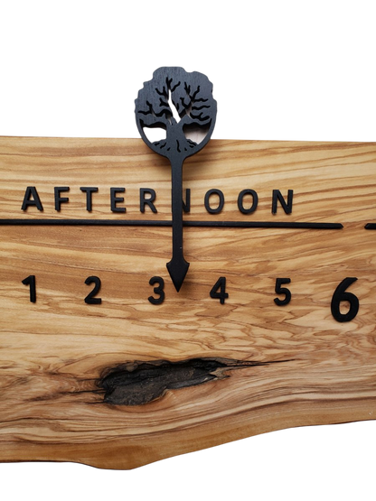 Ella:3 - foot Olivewood/Walnut - Linear Clockworks