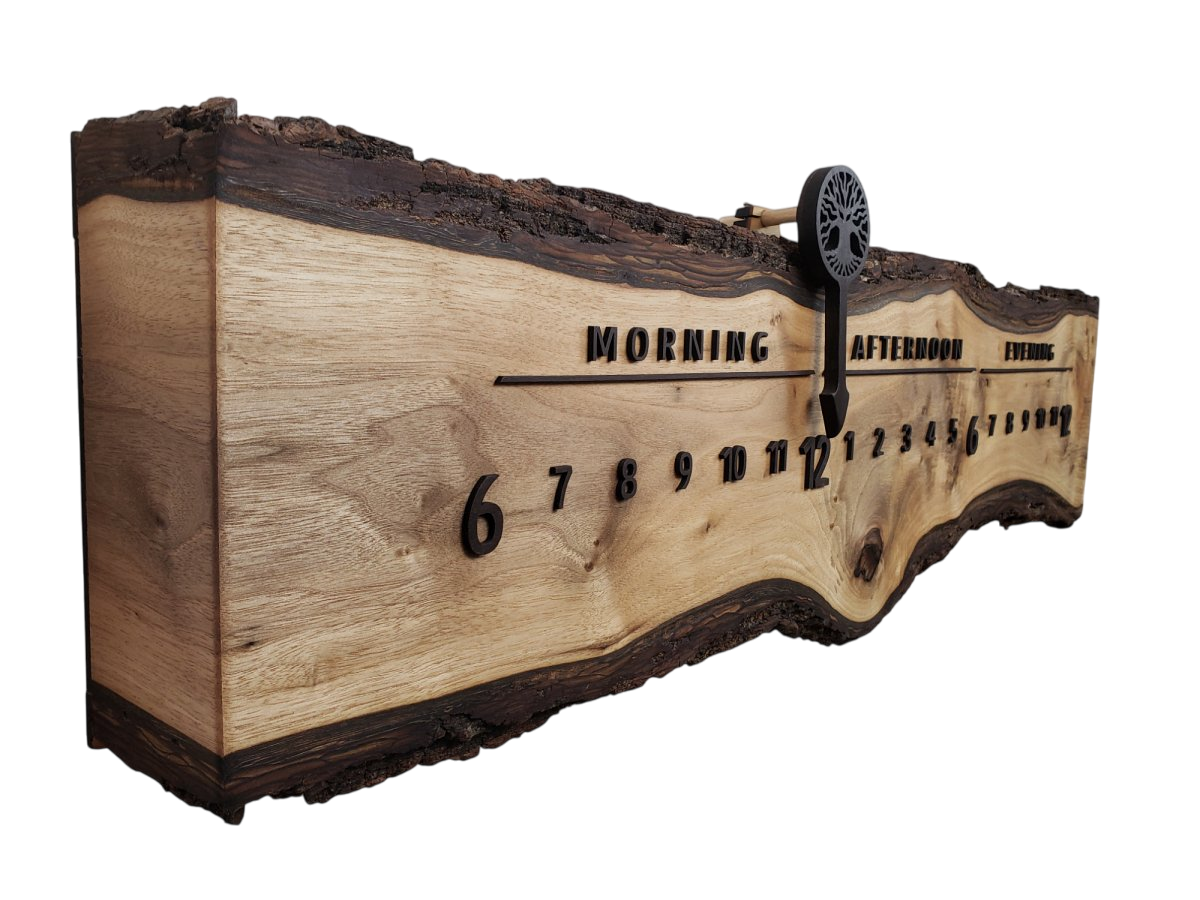 Lace:3 - foot Walnut/Walnut - Linear Clockworks