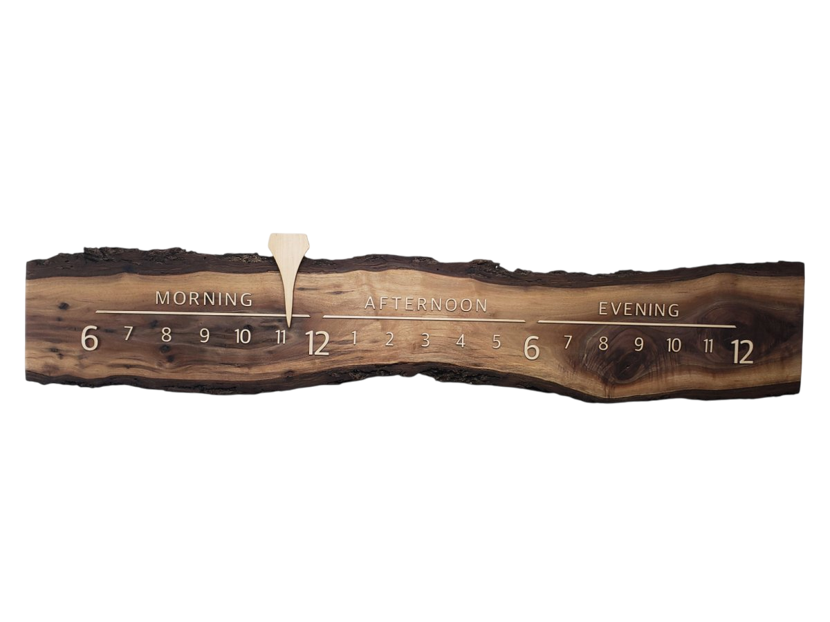 Meteor:5 - foot Walnut/Maple - Linear Clockworks