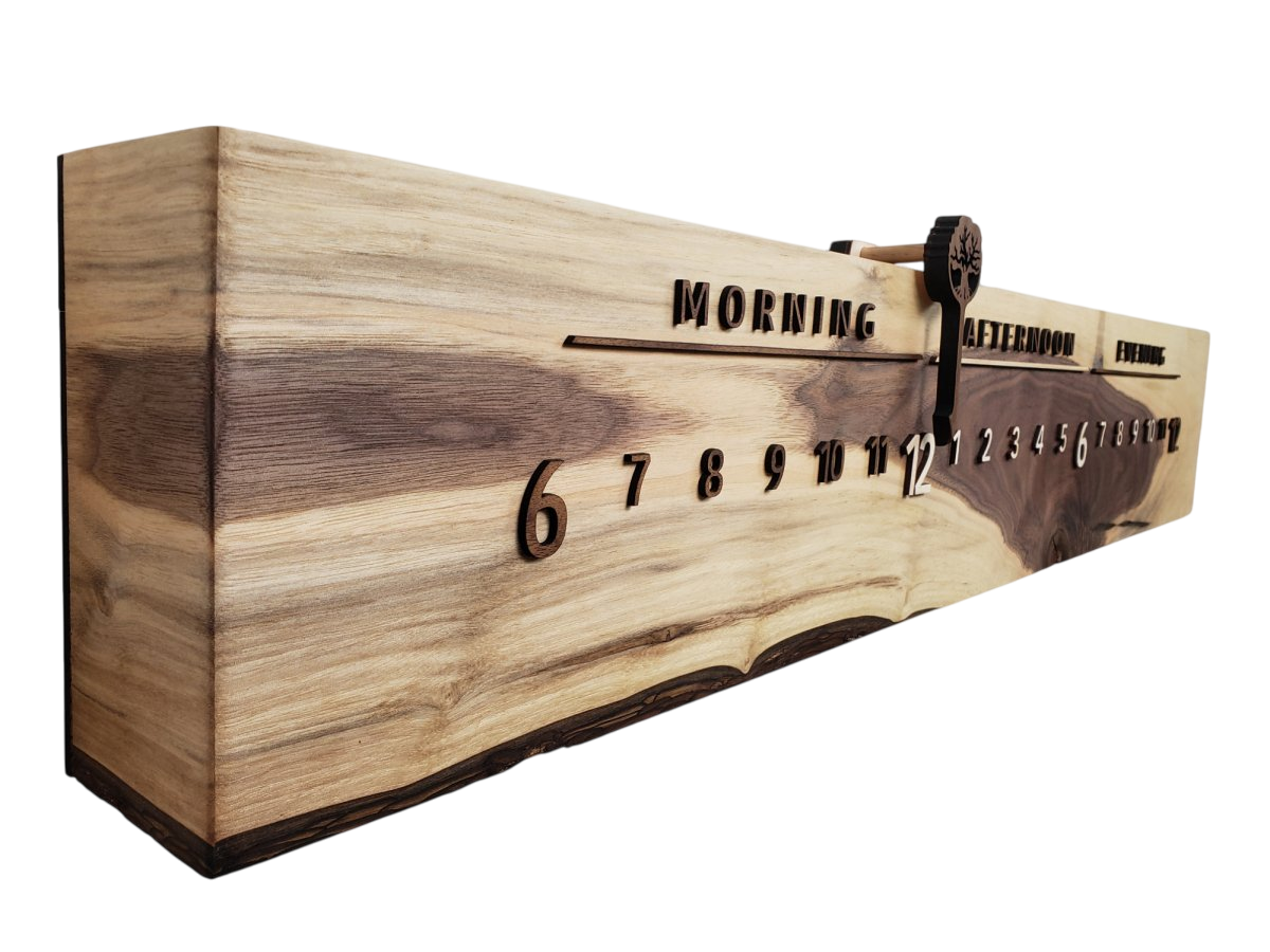 Pheasant:3 - foot Walnut/Walnut - Linear Clockworks