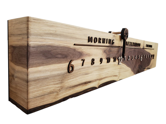 Pheasant:3 - foot Walnut/Walnut - Linear Clockworks