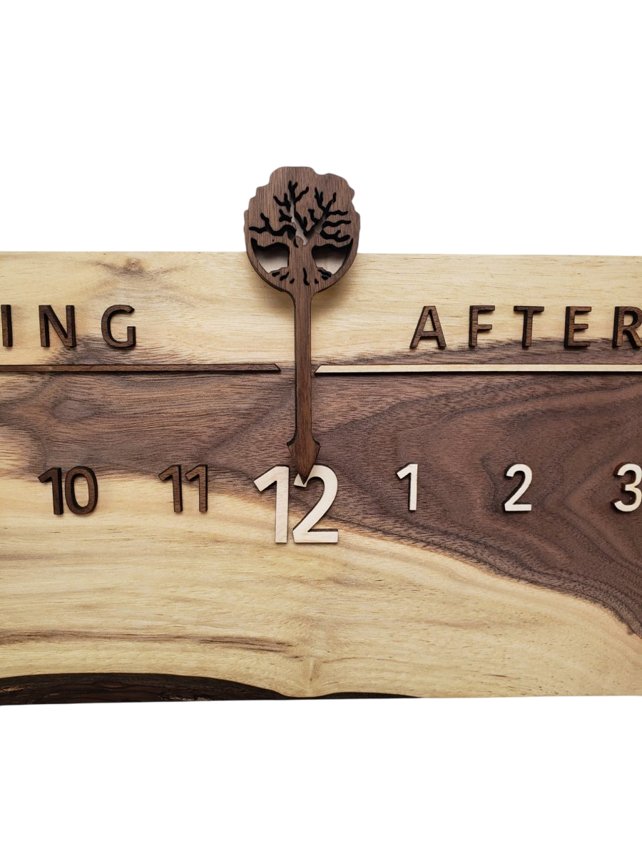 Pheasant:3 - foot Walnut/Walnut - Linear Clockworks