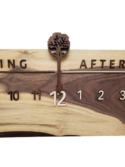 Pheasant:3 - foot Walnut/Walnut - Linear Clockworks