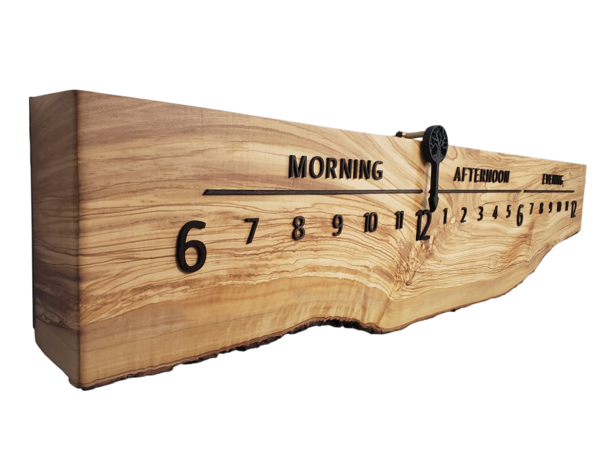 Nile:5 - foot Olivewood/Wenge - Linear Clockworks