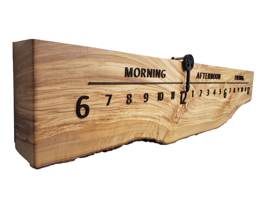 Nile:5 - foot Olivewood/Wenge - Linear Clockworks