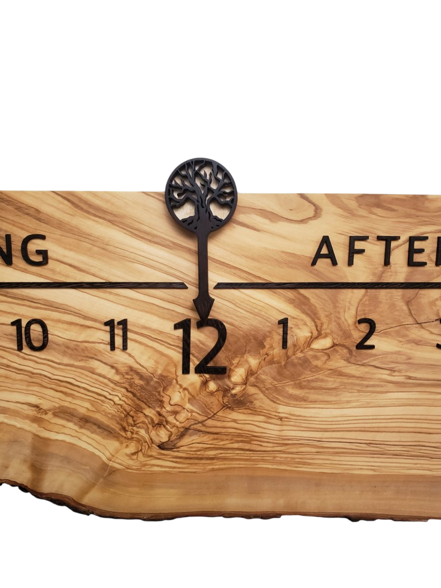 Nile:5 - foot Olivewood/Wenge - Linear Clockworks
