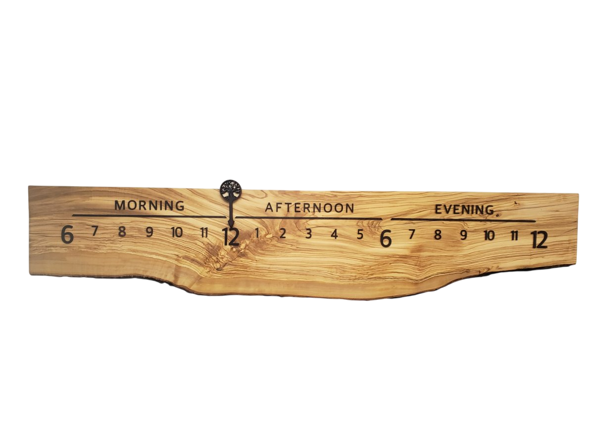 Nile:5 - foot Olivewood/Wenge - Linear Clockworks