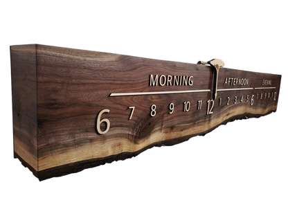 Peaches:5 - foot Walnut/Maple - Linear Clockworks