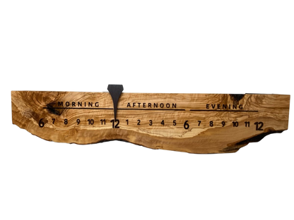 Nieves: 3 foot Olivewood/Walnut - Linear Clockworks