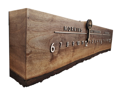 Paige:3 - foot Walnut/Maple - Linear Clockworks