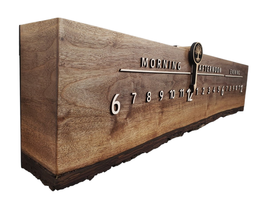 Paige:3 - foot Walnut/Maple - Linear Clockworks