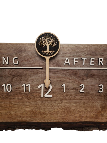 Paige:3 - foot Walnut/Maple - Linear Clockworks