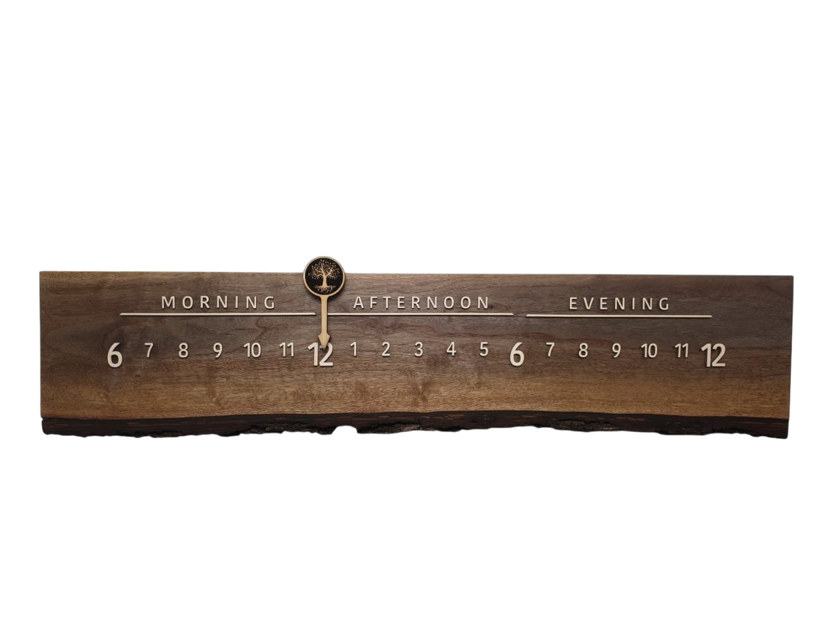 Paige:3 - foot Walnut/Maple - Linear Clockworks