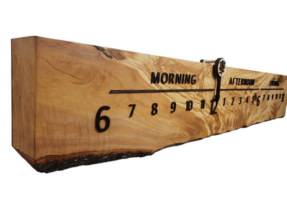 Palermo:5 - foot Olivewood/Wenge - Linear Clockworks