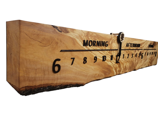Palermo:5 - foot Olivewood/Wenge - Linear Clockworks