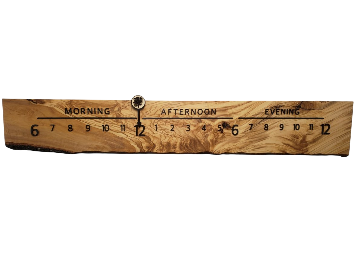 Palermo:5 - foot Olivewood/Wenge - Linear Clockworks