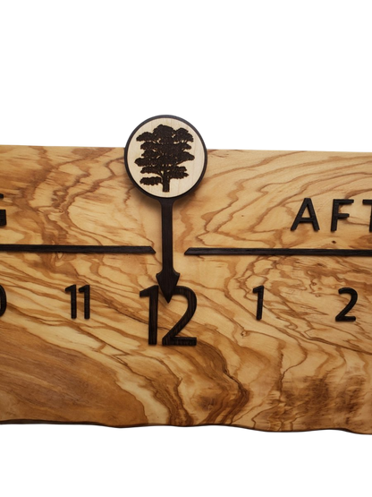 Palermo:5 - foot Olivewood/Wenge - Linear Clockworks