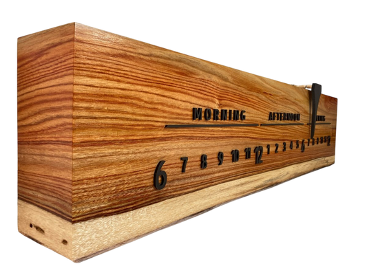 Morgaine:3 - foot Canarywood/Walnut - Linear Clockworks