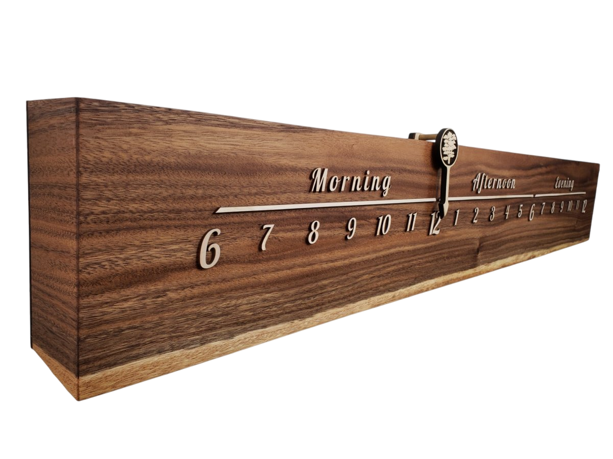 Peru:5 - foot Monkeypod/Maple - Linear Clockworks