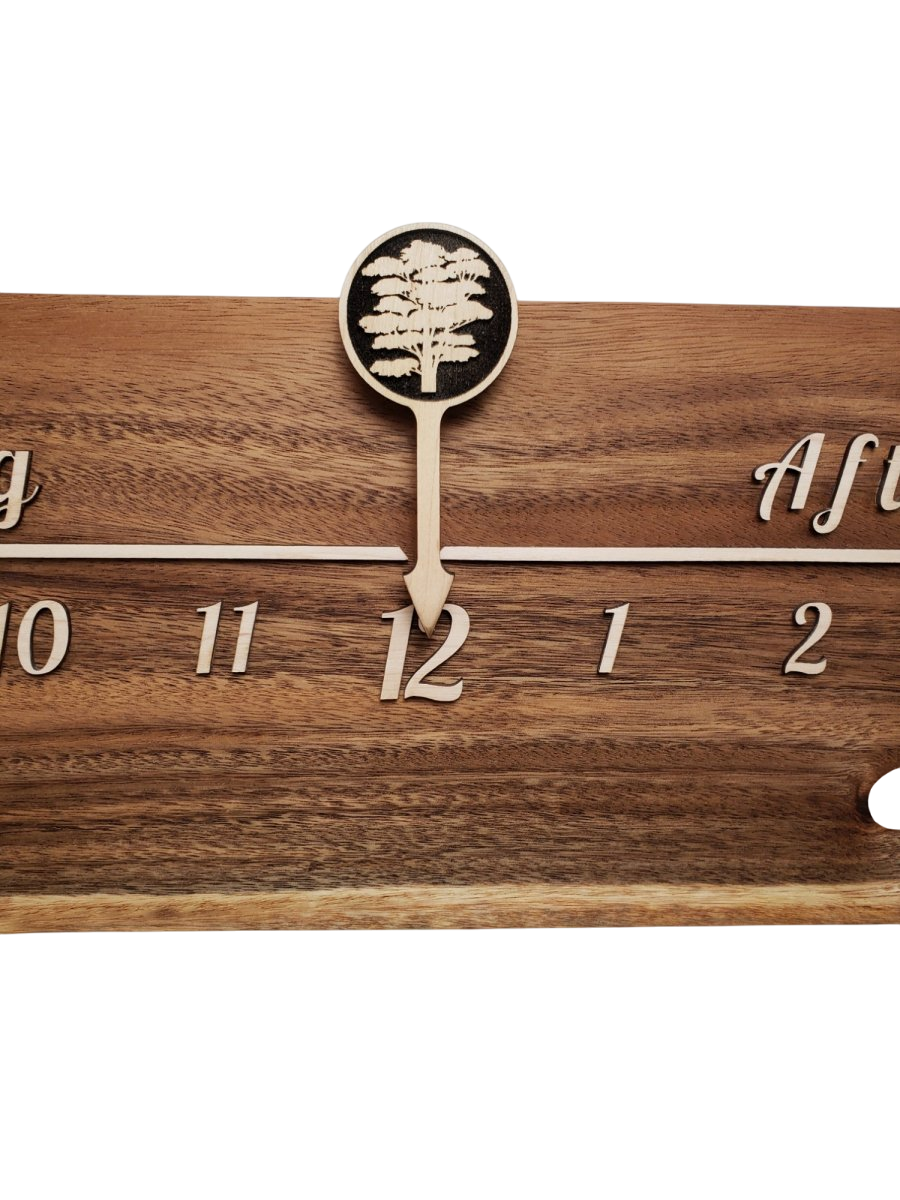 Peru:5 - foot Monkeypod/Maple - Linear Clockworks
