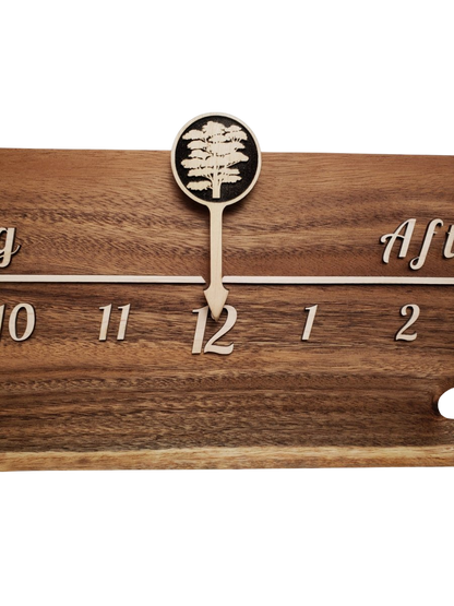 Peru:5 - foot Monkeypod/Maple - Linear Clockworks
