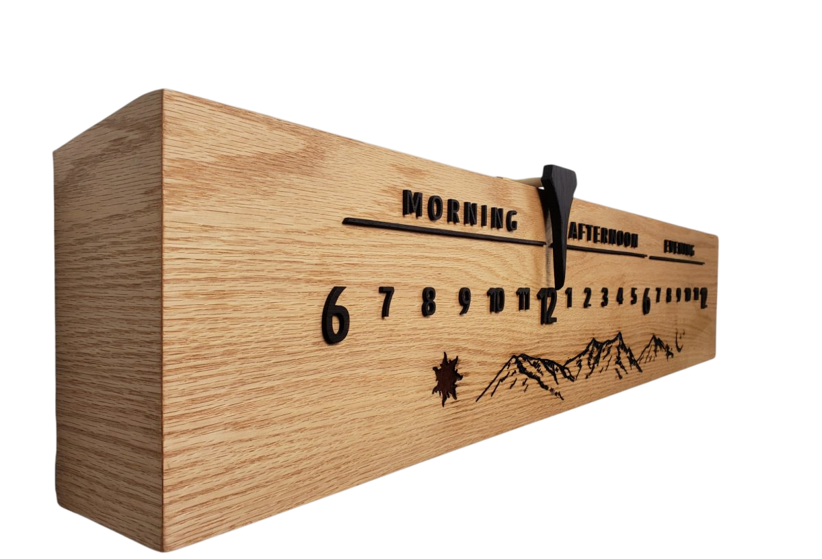 Mitchell: 3 - foot Oak/Wenge - Linear Clockworks