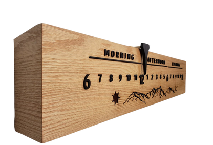 Mitchell: 3 - foot Oak/Wenge - Linear Clockworks