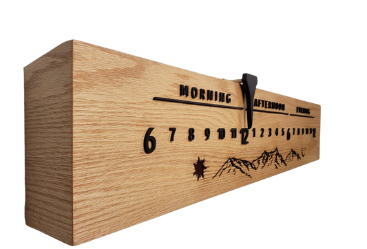 Mitchell: 3 - foot Oak/Wenge - Linear Clockworks