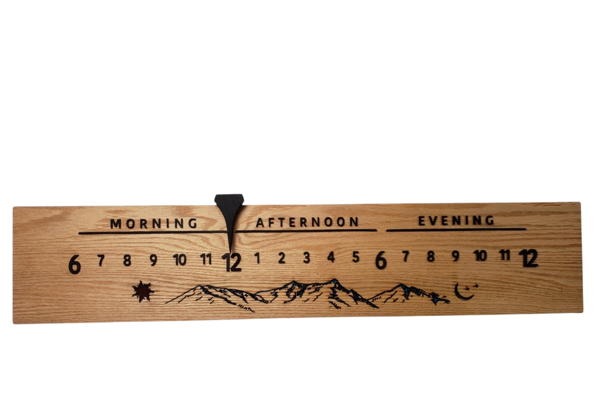 Mitchell: 3 - foot Oak/Wenge - Linear Clockworks