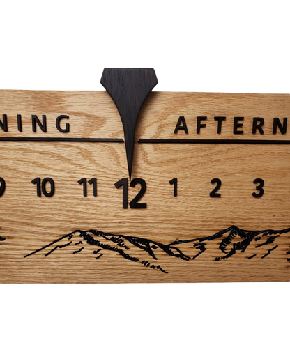 Mitchell: 3 - foot Oak/Wenge - Linear Clockworks