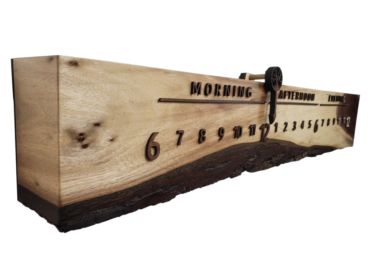 Pigeon:3 - foot Walnut/Walnut - Linear Clockworks