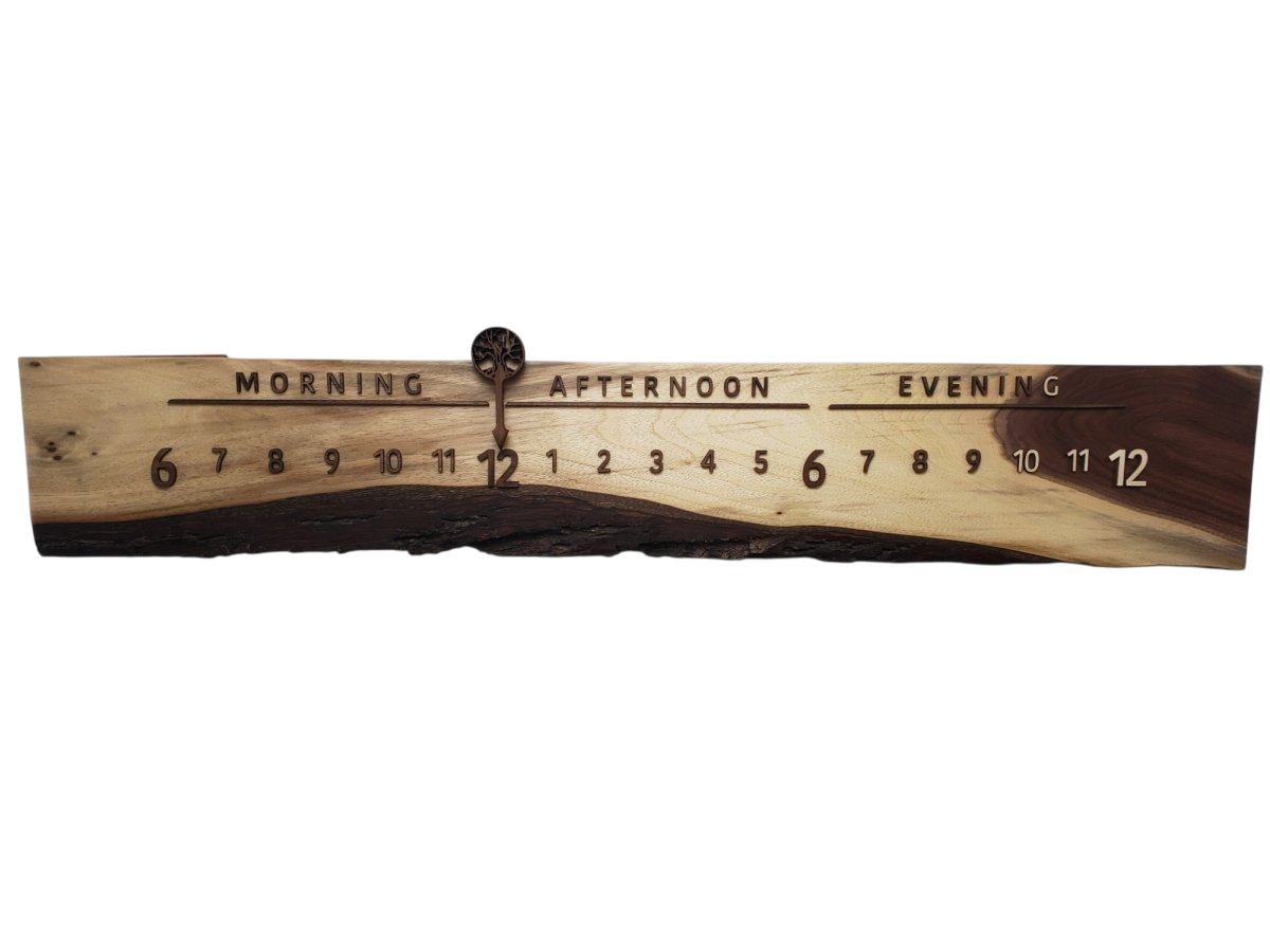 Pigeon:3 - foot Walnut/Walnut - Linear Clockworks