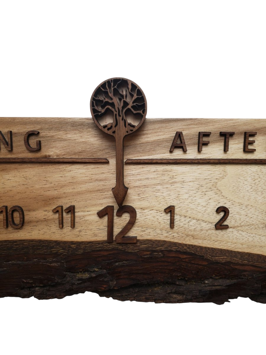 Pigeon:3 - foot Walnut/Walnut - Linear Clockworks