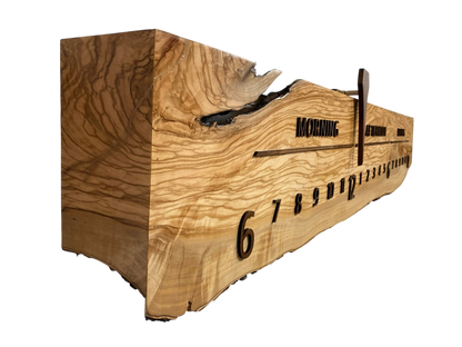 Nakoa: 5 - foot Olivewood/Walnut - Linear Clockworks