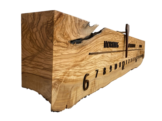 Nakoa: 5 - foot Olivewood/Walnut - Linear Clockworks