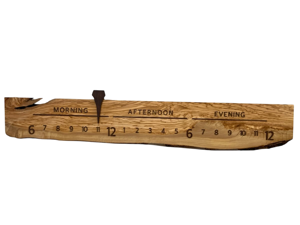 Nakoa: 5 - foot Olivewood/Walnut - Linear Clockworks