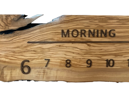 Nakoa: 5 - foot Olivewood/Walnut - Linear Clockworks