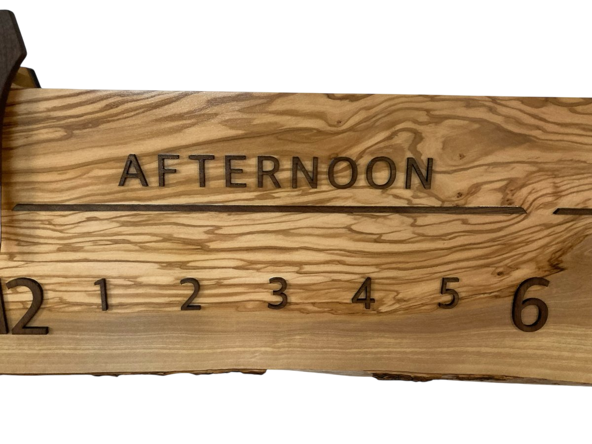 Nakoa: 5 - foot Olivewood/Walnut - Linear Clockworks