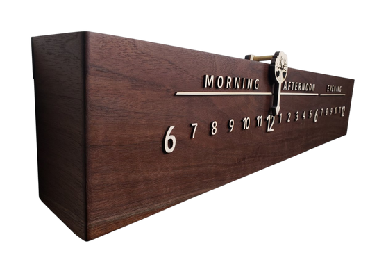 Orion: 3 - foot Walnut/Maple - Linear Clockworks