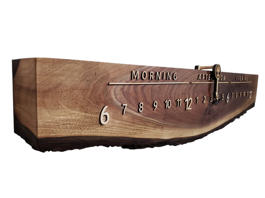 Mulberry:3 - foot Walnut/Maple - Linear Clockworks