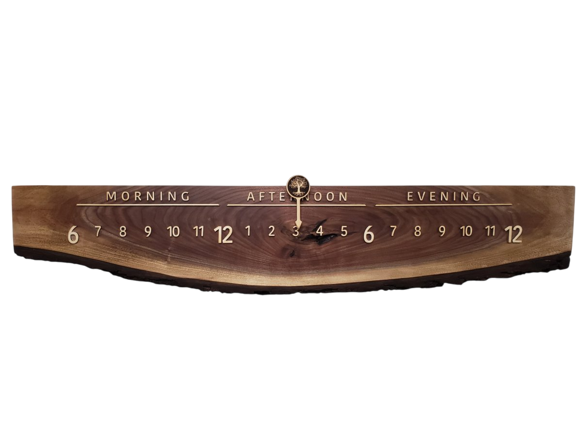 Mulberry:3 - foot Walnut/Maple - Linear Clockworks