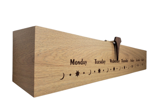 Retired2: 3 foot Oak / Brown Oracal - Linear Clockworks